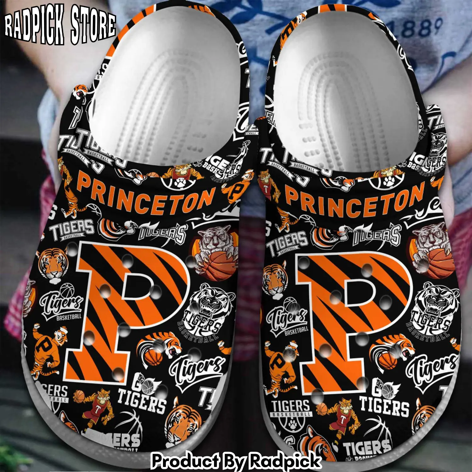 Radpick princeton tigers ncaa sport clogs shoes comfortable for men women mog rp6521988